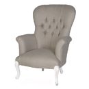 Chateau white painted winged chair 