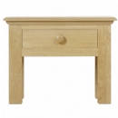 FurnitureToday Chichester solid oak lamp table with push