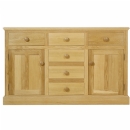 FurnitureToday Chichester solid oak sideboard with centre drawers