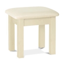 Chunky Pine Ivory Bedroom Stool