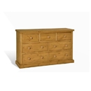 FurnitureToday Chunky Pine Kenilworth 7 Drawer Chest