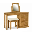 FurnitureToday Chunky Pine Kenilworth Dressing Table Set