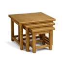 FurnitureToday Chunky Pine Kenilworth Nest of Tables