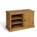 FurnitureToday Chunky Pine Kenilworth Single Door TV Unit