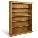 FurnitureToday Chunky Pine Kenilworth Wide 6FT Bookcase