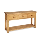 FurnitureToday Chunky Pine Large Console Table