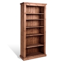 FurnitureToday Chunky Pine Mocha 6FT Bookcase