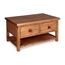 FurnitureToday Chunky Pine Mocha Coffee Table