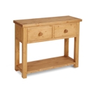 FurnitureToday Chunky Pine Small Console Table