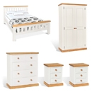 FurnitureToday Chunky Pine White Bedroom Set