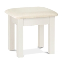Chunky Pine White Bedroom Stool