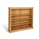FurnitureToday Chunky Pine Wide 4FT Bookcase