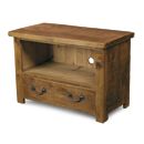 FurnitureToday Chunky Plank Pine 1 Drawer TV and Video Unit