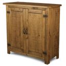 FurnitureToday Chunky Plank pine 2 door cupboard