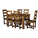 Chunky Plank Pine 5ft or 6ft dining set