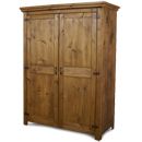 FurnitureToday Chunky Plank Pine full hanging wardrobe