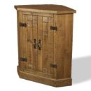 FurnitureToday Chunky Plank pine low corner cabinet