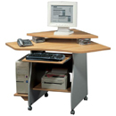 FurnitureToday Contempo Corner Computer Desk 