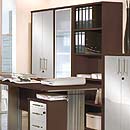 Contempo Inspire glass Dkwd Tall Cupboard