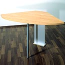 FurnitureToday Contempo Inspire Maple Corner Desk