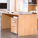 FurnitureToday Contempo Inspire Maple Large Desk