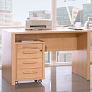 FurnitureToday Contempo Inspire Maple Small Desk