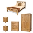 Contemporary Oak Bedroom Set