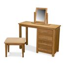 FurnitureToday Contemporary Oak Dressing Table Set