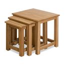 FurnitureToday Contemporary Oak Nest of Tables