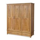 FurnitureToday Contemporary Oak Triple Wardrobe