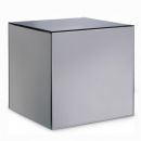 FurnitureToday Contemporary Smoked Glass Cube Table