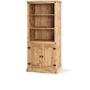 FurnitureToday Corona Pine 2 Door Bookcase