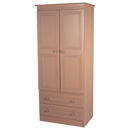 FurnitureToday Corrib Beech 2 drawer wardrobe 