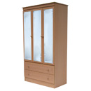 FurnitureToday Corrib Beech triple wardrobe 