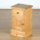 FurnitureToday Cotswold Pine 1 Drawer 1 door mini chest