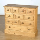 FurnitureToday Cotswold Pine 10 Drawer mini chest