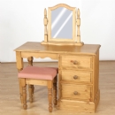 FurnitureToday Cotswold Pine 3 Drawer Dressing Table option 1