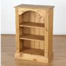FurnitureToday Cotswold Pine Adjustable 3 Shelf Slim Bookcase