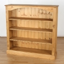 FurnitureToday Cotswold Pine adjustable 4ft x 4ft Bookcase