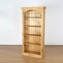 FurnitureToday Cotswold Pine adjustable 6ft x 3ft Wide Bookcase