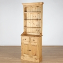 FurnitureToday Cotswold Pine Alcove Dresser Base with Plate Rack