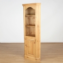 FurnitureToday Cotswold Pine Corner Open Top Single Door Cupboard