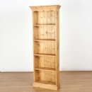 Cotswold Pine fixed 5 shelf 2ft wide Bookcase