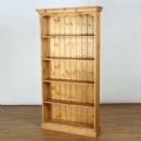 Cotswold Pine fixed 5 shelf 3ft Bookcase