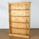 Cotswold Pine fixed 5 shelf 4ft Bookcase