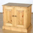 FurnitureToday Cotswold Pine School Cupboard Low 2 Door