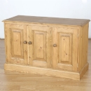 FurnitureToday Cotswold Pine School Cupboard Low 3 Door