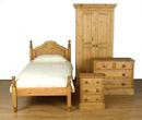 FurnitureToday Cotswold Pine Single Low End Bed Collection