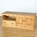 Cotswold Pine TV Video Unit with drawer and 2