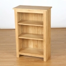 FurnitureToday Cotswold Solid Oak adjustable 3ft x 2ft Bookcase